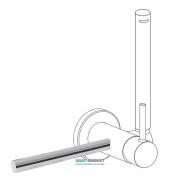 Держатель для полотенец Tres 180 мм хром 03412401