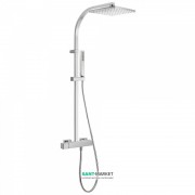 Душова стійка Tres Cuadro Tres зі змішувачем верхнім і ручним душем хром 00719101