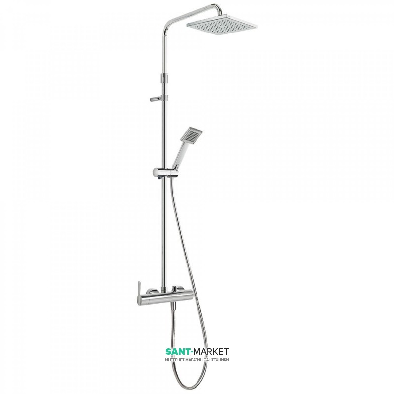 Душевая стойка Tres Lex-Tres со смесителем верхним и ручным душем хром 08119701