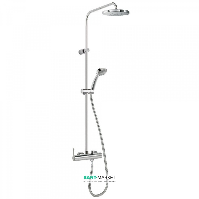 Душевая стойка Tres Lex-Tres со смесителем верхним и ручным душем хром 081192