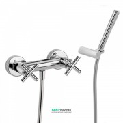 Смеситель для душа Tres Bimax-Tres двухвентильный с ручным душем хром 163868