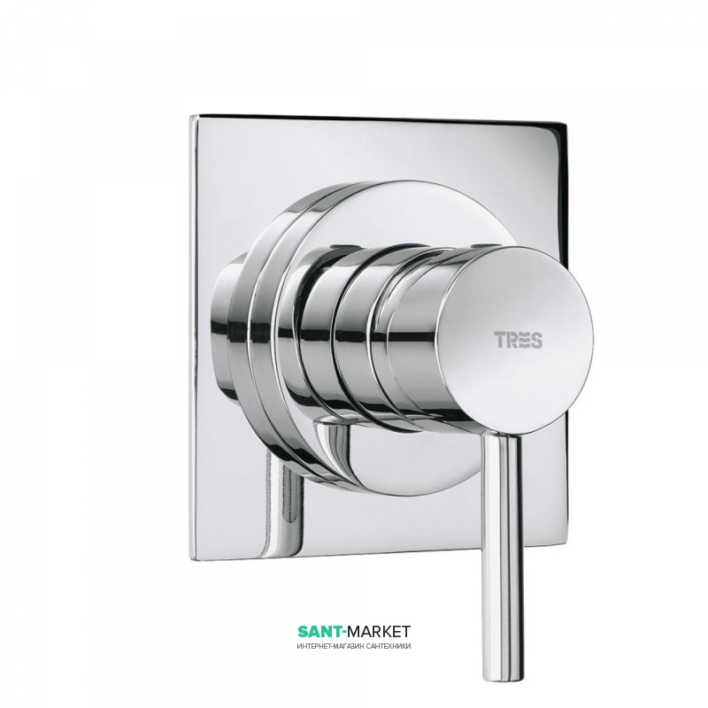 Змішувач для душа Tres Max-Tres одноважільний вбудовується 5 каналів хром 134550