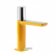 Смеситель для раковины Tres Loft colors однорычажный янтарно-желтый/хром 20010302AM