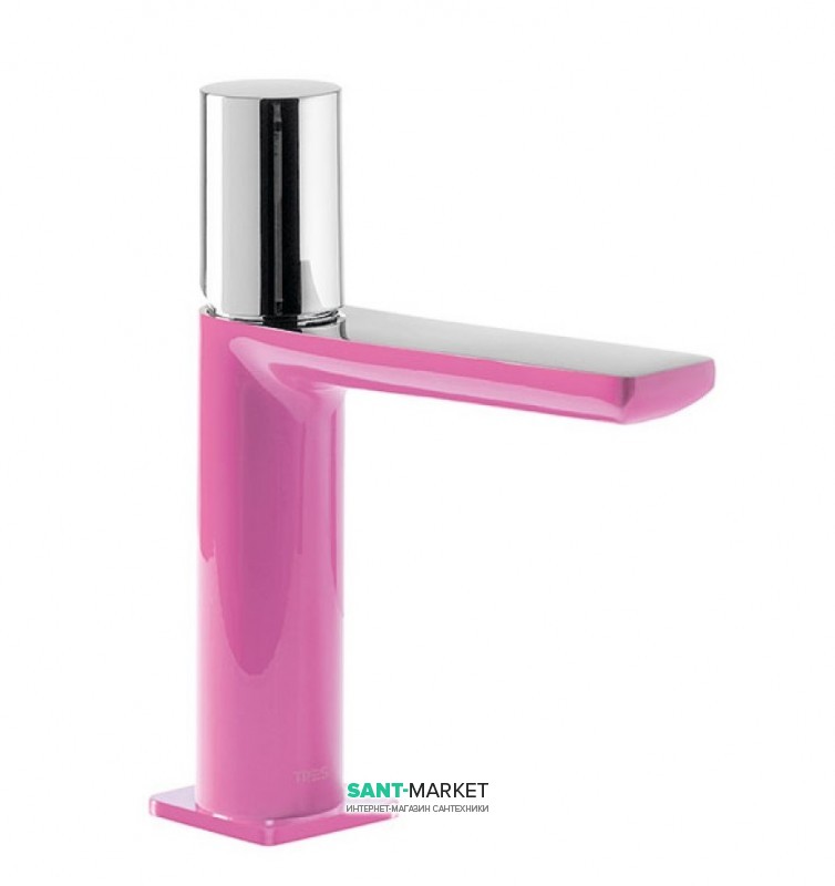 Смеситель для раковины Tres Loft colors однорычажный фуксия/хром 20010302FU