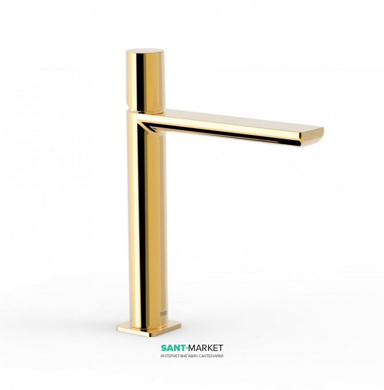 Смеситель для раковины Tres Loft colors однорычажный излив 172 мм золото 20020304OR