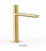 Смеситель для раковины Tres Loft colors однорычажный излив 172 мм золото матовый 20020304OM