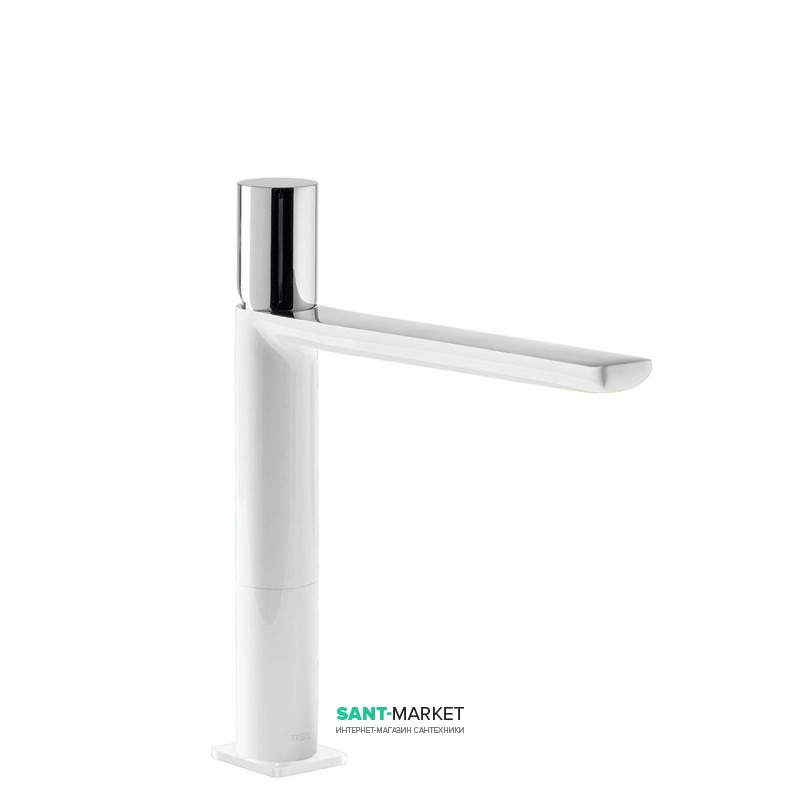 Смеситель для раковины Tres Loft colors однорычажный излив 172 мм белый/хром 20020304BL