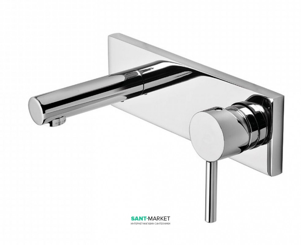 Смеситель для раковины Tres Max-Tres однорычажный настенный хром 06220001