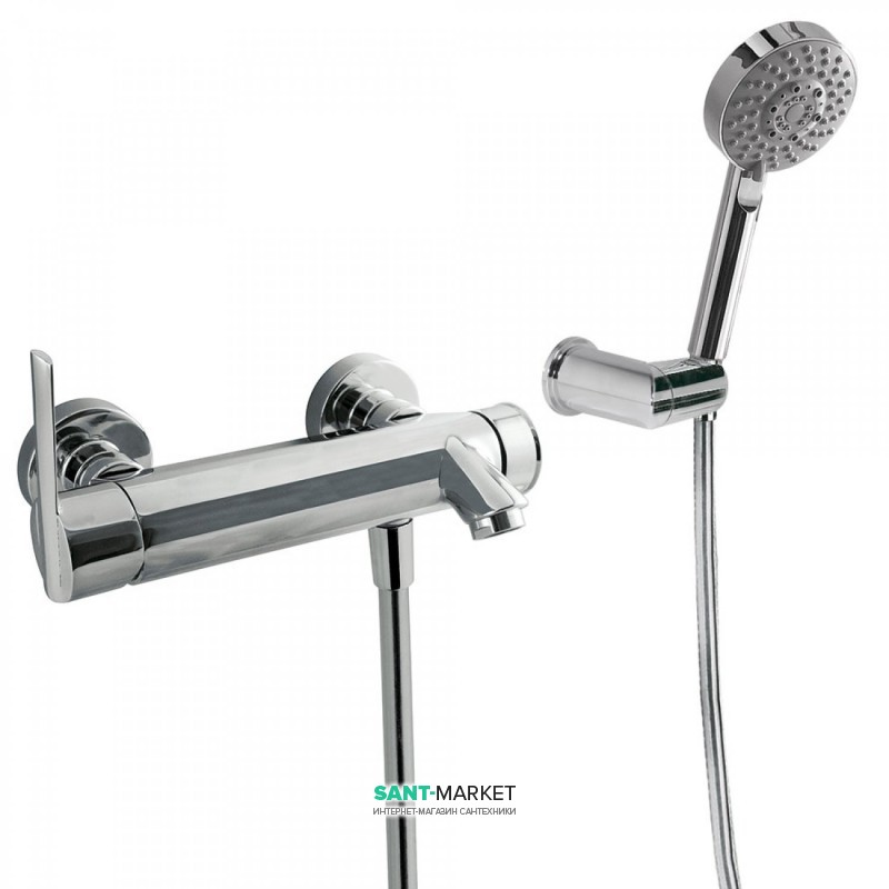 Змішувач для ванної Tres Lex-tres одноважільний з ручним душем хром 181474