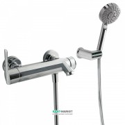 Смеситель для ванной Tres Lex-tres однорычажный с ручным душем хром 181474