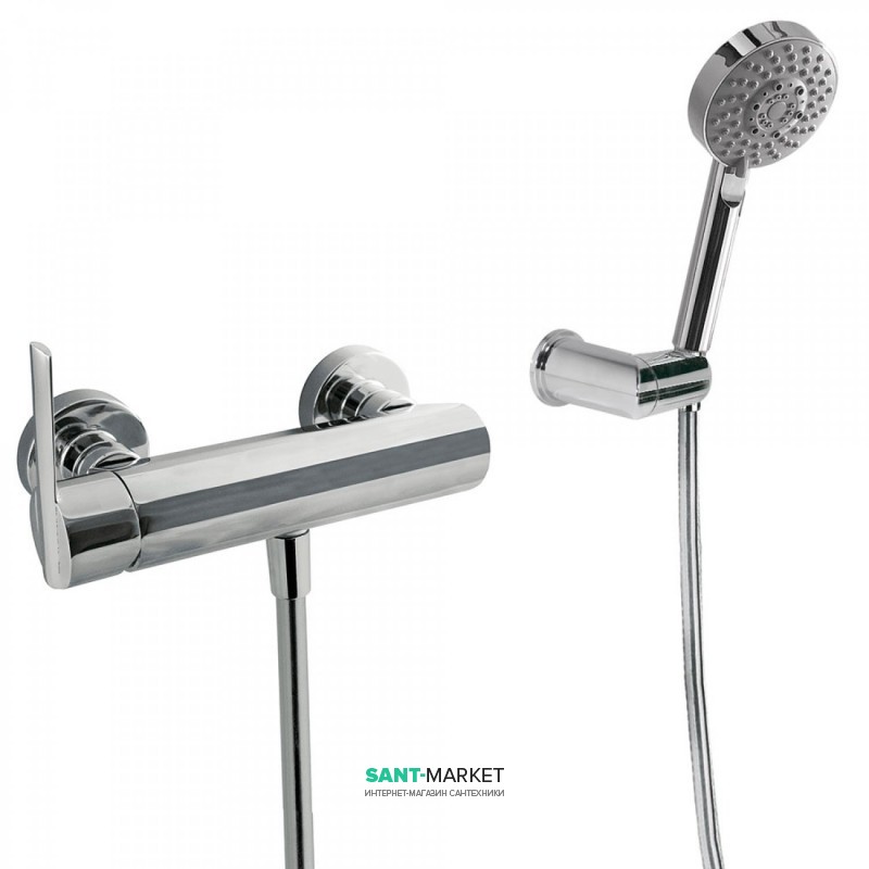 Змішувач для душу Tres Lex-tres одноважільний з душовою лійкою хром 181468