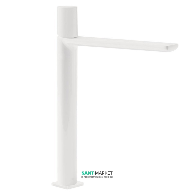 Змішувач для раковини Tres Loft colors одноважільний вилив 220 мм білий матовий 20020306BM