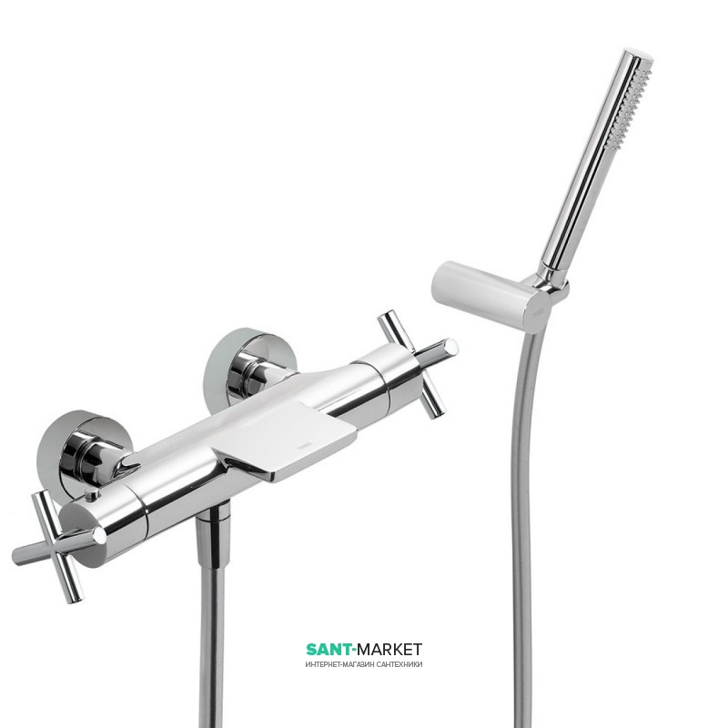 Термостат для ванни Tres Max-Tres двухвентильний з каскадним виливом хром 06317209