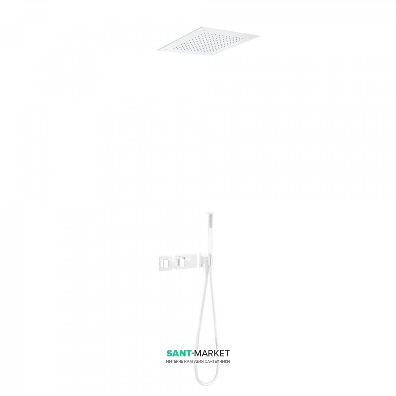 Душова система Tres Block System colors термостатична білий матовий 20725204BM