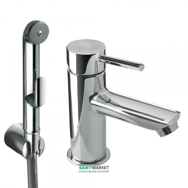 Гигиенический душ со смесителем Tres Alplus латунь хром 162113