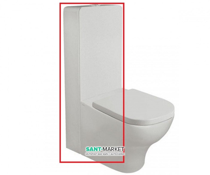 Сливной бачок для унитаза Galassia Plus Design  моноблок наружный с механизмом слива белый 7113