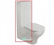 Зливний бачок для унітазу Galassia Plus Design моноблок зовнішній з механізмом зливу білий 7113