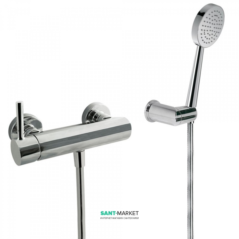 Смеситель для душа Tres Alplus однорычажный с ручным душем хром 20316701