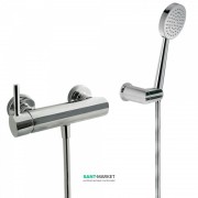Змішувач для душу Tres Alplus одноважільний з ручним душем хром 20316701