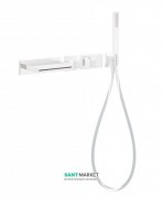 Термостат для ванны Tres Block System с ручным душем белый матовый 20719201BM