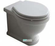 Унітаз Galassia Ethos підлоговий без бачка без сидіння білий 8437