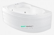 Ванна аеро- та гідромасажна акрилова PoolSpa Klio Asym 150х100 L левая система Smart 2 + білий PHAC210ST2C1960