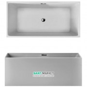 Ванна акрилова Galassia Vasca окремостояча прямокутна білий 8965