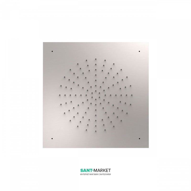 Верхний душ Tres Inox 500х500 мм 1 тип струи сталь 29995302AC
