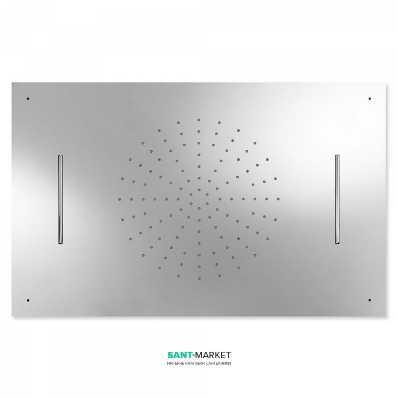 Верхний душ Tres Inox 500х800 мм 2 типа струи хром 29996601