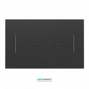Верхній душ Tres Inox 500х800 мм 2 типу струменя чорний матовий 29996601NM