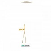 Душевая система Tres Block System colors термостатическая матовое золото 20725204OM