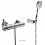 Змішувач для душу Tres Alplus одноважільний з ручним душем хром 20316701