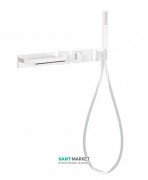 Термостат для ванны Tres Block System с ручным душем белый матовый 20719201BM