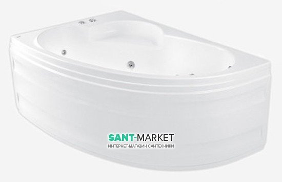 Ванна аеро- та гідромасажна акрилова PoolSpa Klio Asym 150х100 L левая система Smart 2 + білий PHAC210ST2C1960