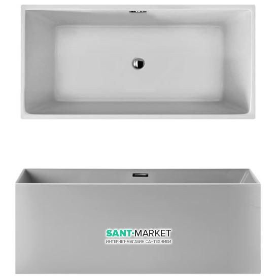 Ванна акрилова Galassia Vasca окремостояча прямокутна білий 8965