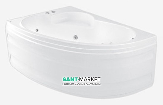 Ванна гидромассажная акриловая PoolSpa Klio Asym 150х100 L левая система Smart 1 белый PHAC210ST1C0000