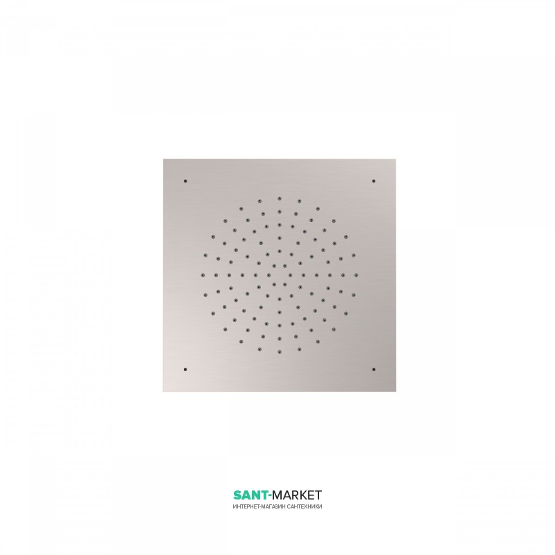Верхній душ Tres Inox 380х380 мм 1 тип струменя сталь 29995301AC