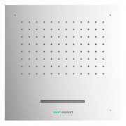 Верхній душ Tres Inox 500х500 мм 2 типу струменя хром 29995501