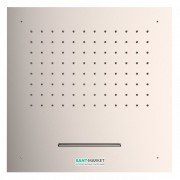 Верхний душ Tres Inox 500х500 мм 2 типа струи сталь 29995501AC