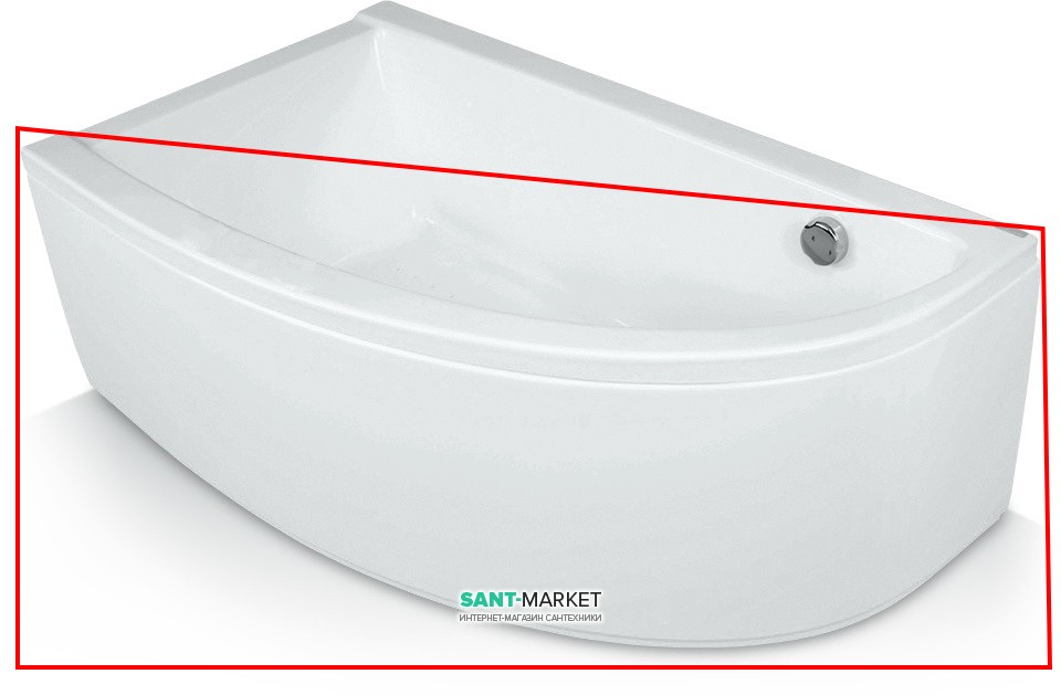 Панель для ванни PoolSpa Laura 140х80 фронтальна акрил білий PWONJ10OP000000