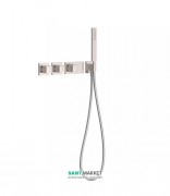 Термостат для душа Tres Block System colors с ручным душем 3 потребителя сталь 20725391AC