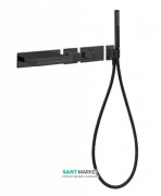 Термостат для ванни Tres Block System colors з ручним душем чорний матовий 20739201NM