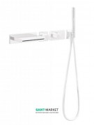 Термостат для ванни Tres Block System colors з ручним душем білий матовий 20739201BM