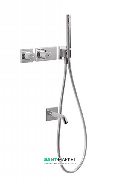 Термостат для ванни Tres Block System з ручним душем хром 20735208