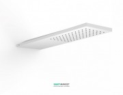 Верхній душ зі стіни Tres Inox 160х550 мм 1 тип струменя білий матовий 29990303BM