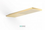 Верхній душ зі стіни Tres Inox 160х550 мм 1 тип струменя золото матовий 29990303OM