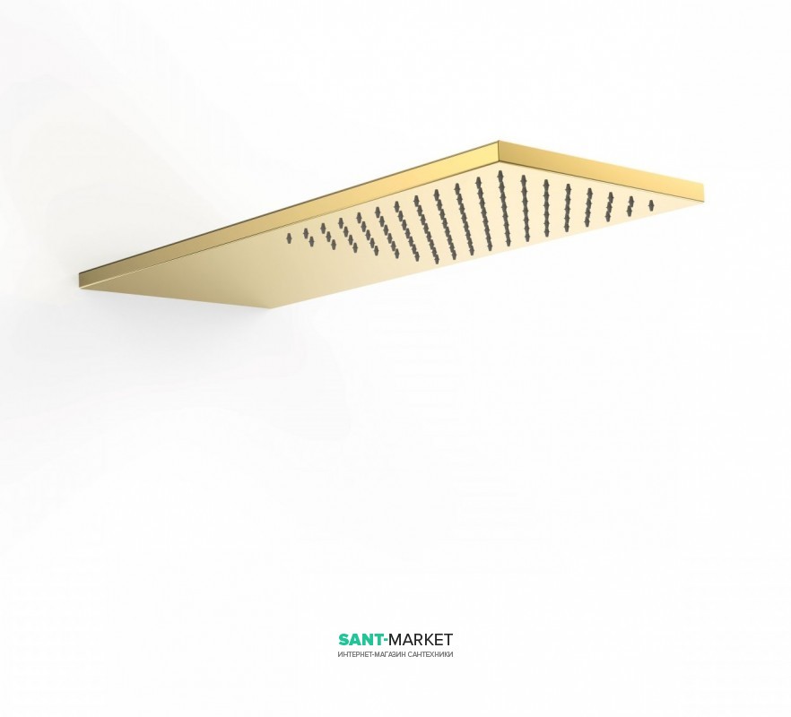 Верхний душ со стены Tres Inox 210х550 мм 1 тип струи золото 29990302OR