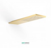 Верхний душ со стены Tres Inox 210х550 мм 1 тип струи золото матовый 29990302OM