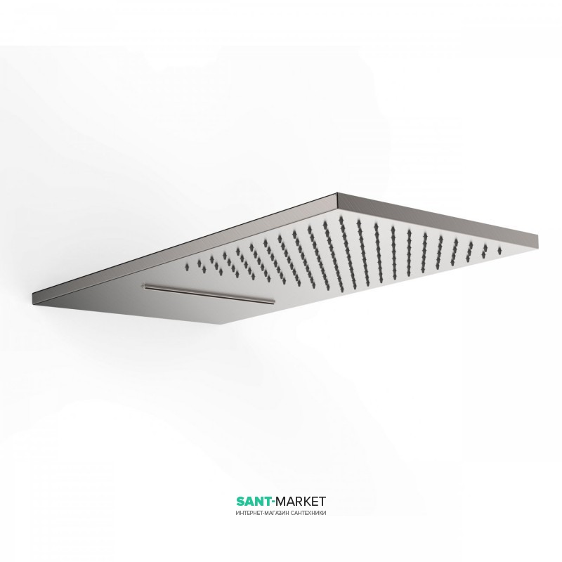 Верхний душ со стены Tres Inox 280х550 мм 2 типа струи сталь 29990301AC
