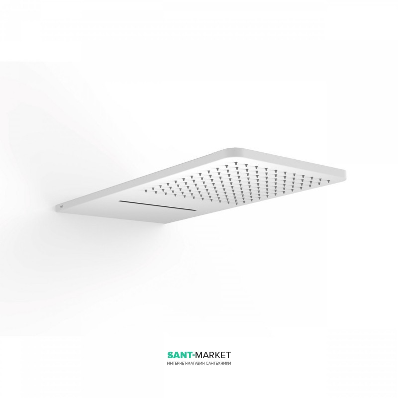 Верхний душ со стены Tres Inox 280х550 мм 2 типа струи белый матовый 29990308BM